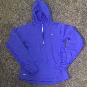 NIKE women’s fitdry half-zip hoodie SMALL running